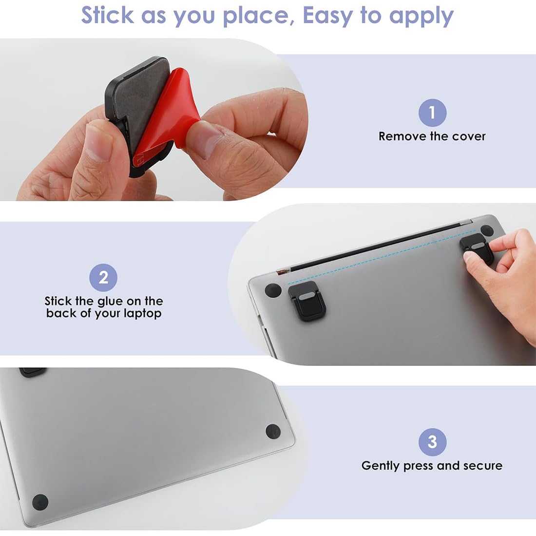 Alzatina Portatile Per Tastiera - 4 Pezzi, Regolabile E Anti-scivolo - Foto 3