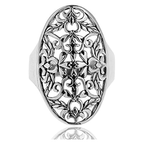 AeraVida Vintage Olive Branch Ring Cover