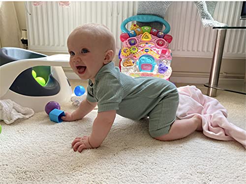 Baby Boy Girl 2 Pack Solid Romper Short/Long Sleeve One Piece Jumpsuits Clothes Sets4