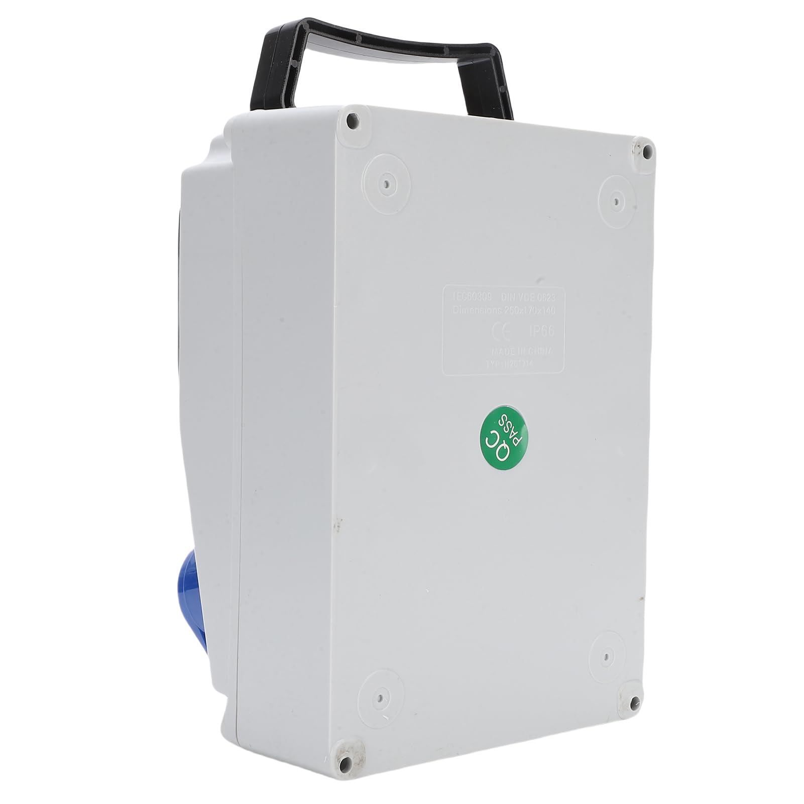 Scatola di Distribuzione Elettrica Industriale Portatile Impermeabile Antipolvere IP44-67 con Design a Cerniera con Fibbia 260x170x140mm per Fabbrica di Officine da Cantiere