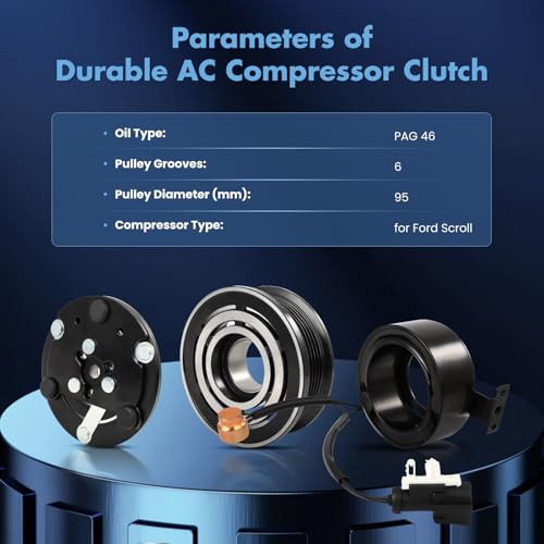 Image of ECCPP AC Compressor Clutch Kit for Lincoln LS V6 3.0L 2000-2005