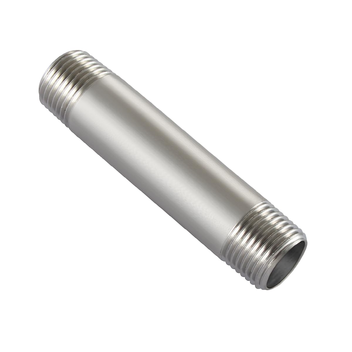 Beduan Stainless Steel Pipe Fittings, NPT Male Threaded Nipple Cast Pipe 3/4