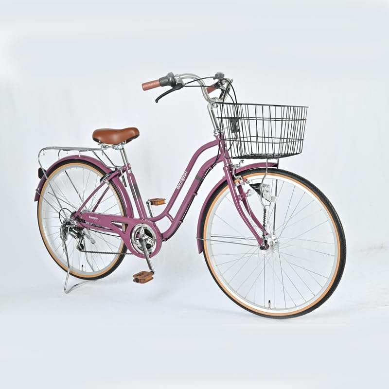 Amazon | Bourgeonファミリー オートライト 自転車（27型 バイオレット