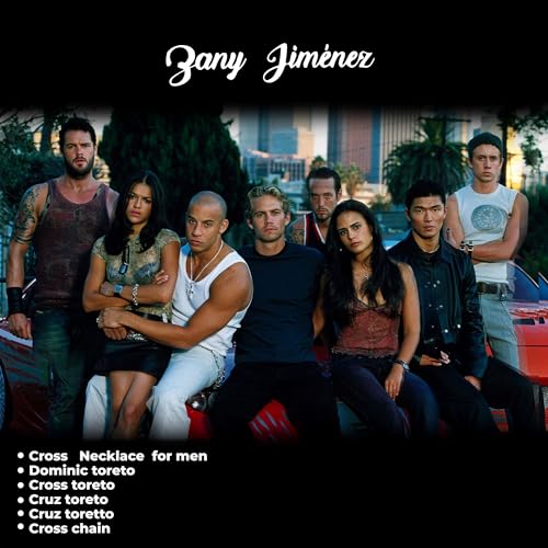 Silver Cross Necklaces for Men, Stainless Steel Cross Necklace for Men & Women with Long Chain, Cross Chain for Men with Small Diamonds (Silver), Ozzy Osbourne Cross Necklace, Dominic Toretto Necklace3