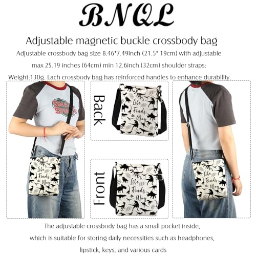 Dinosaur Crossbody Bag Dino Gift Dinosaur Lover Gifts for Dinosaur Fans Dinosaur Movie Gift Dinosaur Crossbody Cell Phone Bag4