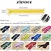 Plastic Zippers Colorful Resin 14pcs with Ring Pulls #3 with Lifting Separating Zippers for Clothes DIY Children Coat Sewing Craft Bags Mixed 14 Colors (60cm) 24inch