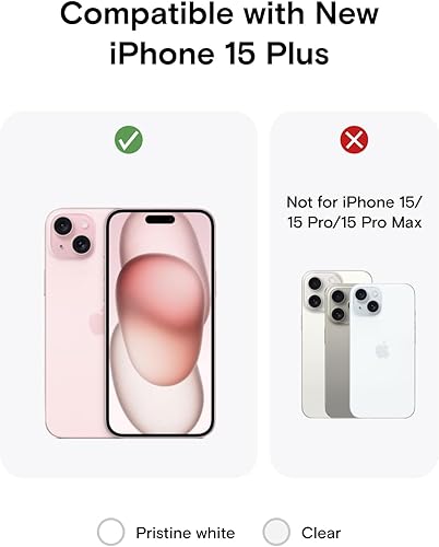 Miniatura 6 de MOFT Funda magnética para iPhone 15, antiamarilleamiento y arañazos, protección de grado militar, sin BPA, a prueba de golpes, transparente