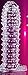 Transparent Penis Sleeve with multiple pleasure ridges and flanged base - 5" (12.5cm)
