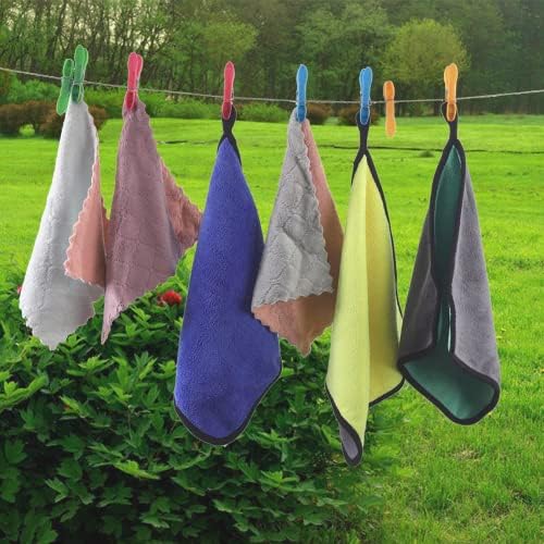 Clothes Pegs,Huoberr 48 pcs Plastic Clothes pegs for washing line,Heavy Duty Laundry Clothes Pegs with Durable Springs, non-slip Clothes pegs for clip clothes, pictures and crafts