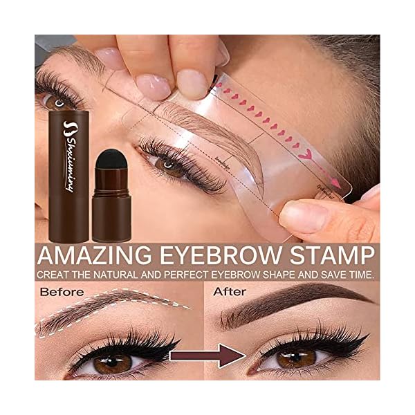 Shxiuminy-Eyebrow-Stamp-and-Stencil-Kit-13-in-1-Eyebrow-Stamp-Shaping-Kit-Eyebrow-Powder-Stamp-Waterproof-Long-Lasting-Instantly-ColorLight-Brown Eyebrow Stamp and Stencil Kit-13 in 1 Eyebrow Stamp Shaping Kit Eyebrow Powder Stamp Waterproof Long Lasting Instantly Color(Light Brown)