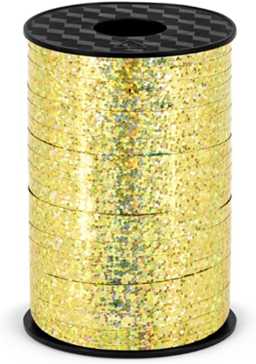 Plastic ribbon gold 5mm/225m