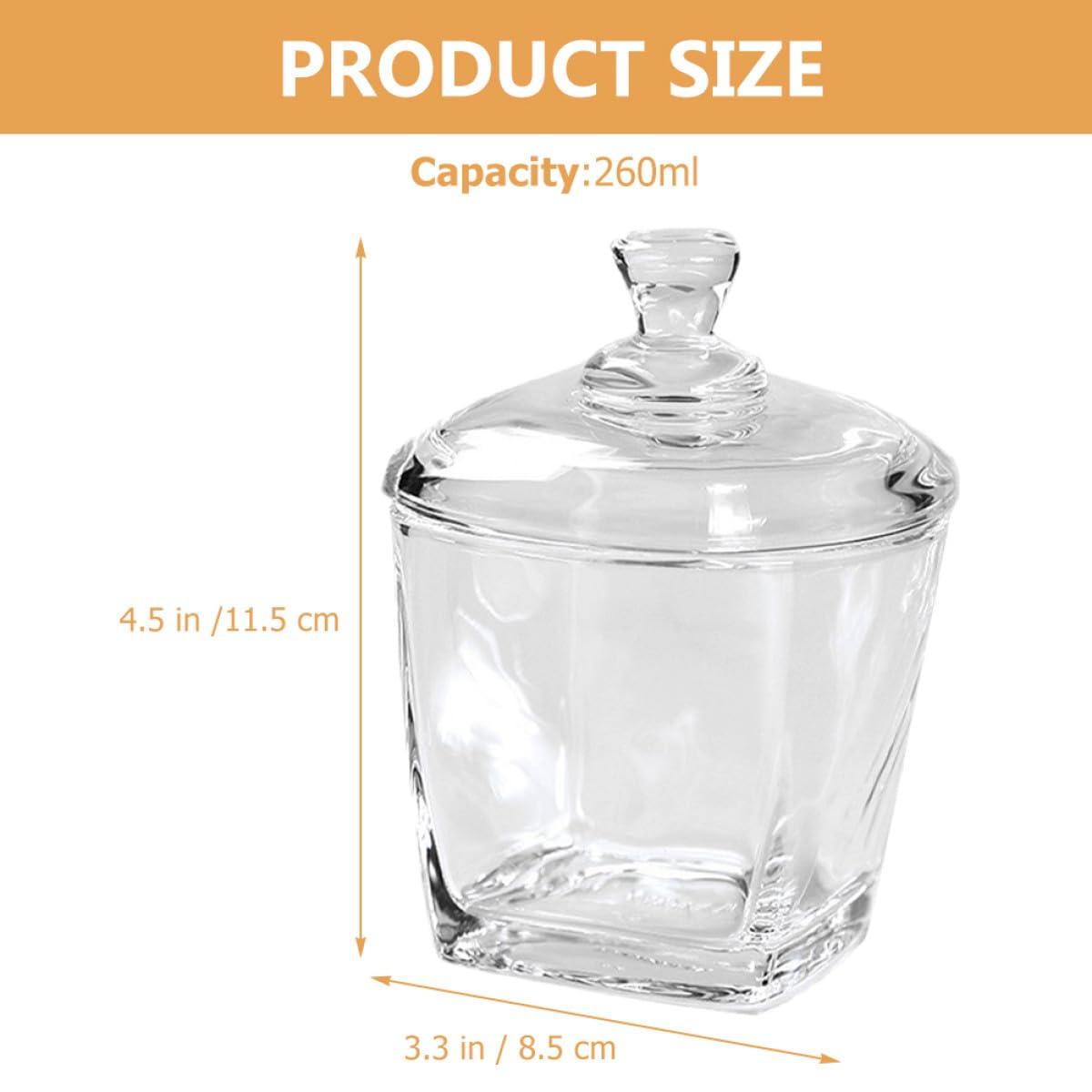 SHINEOFI 2stücke Transparente Glasbonbongläser mit Deckel Wiederverwendbare Aufbewahrungsbehälter für Tee und Süßigkeiten Dekorative Snackgläser mit Verschluss