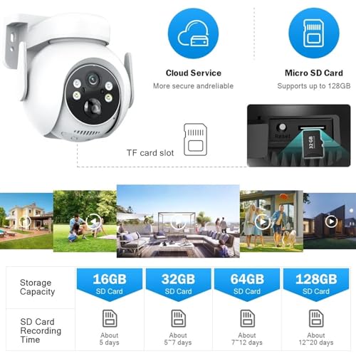 Cámara de vigilancia con zoom digital 4X y audio con reducción de ruido 8
