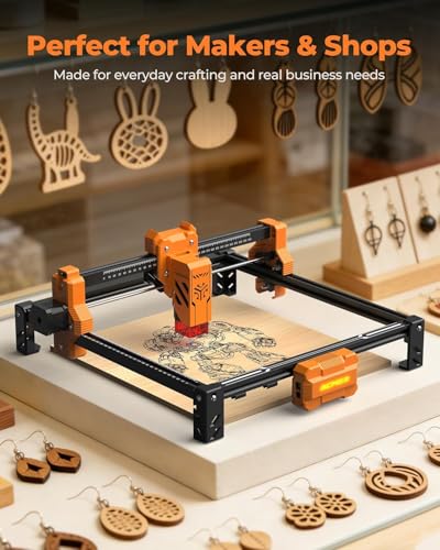 Image of ACMER S2 Laser Engraver Machine, 7000mW Lazer Cutter | 0.01mm Precision, 300 x 300mm Working Area, Tumbler Engraving, DIY Crafts, Personalized Gifts & Small Business Use