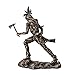Pacific Giftware Native American Hunter Warrior Resin Figurine Bronze Accent Indian Fighter Statue Detailed Decor Piece Symbolizing Heritage and Strength for Home or Office Display 12 Inches
