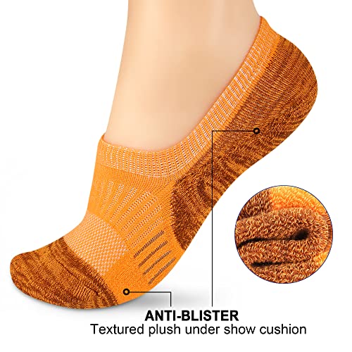 Image of Gonii Womens No Show Socks Athletic Ankle Socks Cushioned Running Low Cut | Breathable fabric, Reinforced toe heel, Thick sole pad, Anti-slip heel grip, Sweat-wicking, Anti-shrink, Sport & casual wear