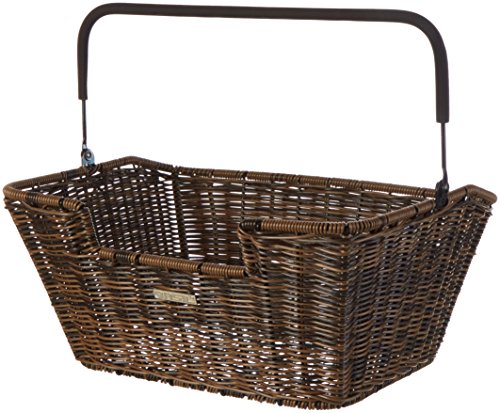 Basil Capri Rattan Look Fahrradkorb für Lenker/Gepäckträger braun 2022 Fahrradkorb hinten