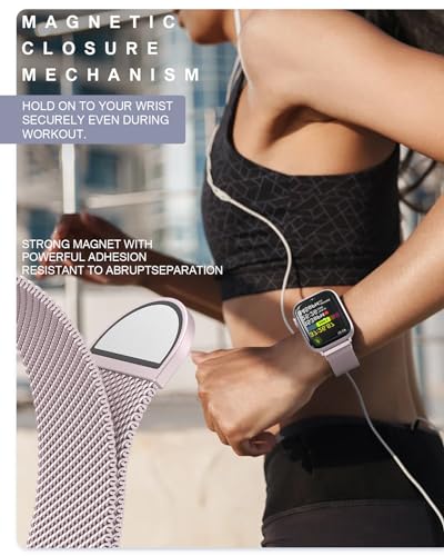 Image of Original Stainless Steel Milanese Loop Compatible with Apple Watch Band 38mm 40mm 41mm 42mm 44mm 45mm 46mm 49mm, Magnetic Clasp Band for iWatch Series 11 10 9 8 7 6 5 4, SE 3 2 1 Ultra3 2, Women & Men