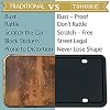 License Plate Frames - 2 PCS Silicone License Plate Holder for US Car Universal License Plate Bracket, Rustproof, Rattle Proof & Weatherproof, Mounting Accessories Included
