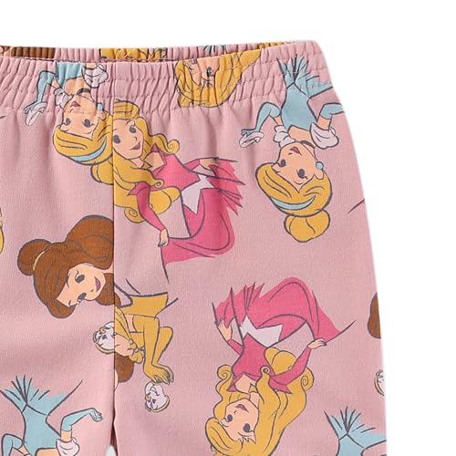 Disney Princess Girls 2 Pack Fleece Jogger Pants for Big Kids4