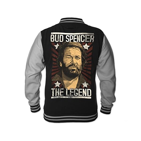 Bud Spencer Herren Legend College Jacket (schwarz)