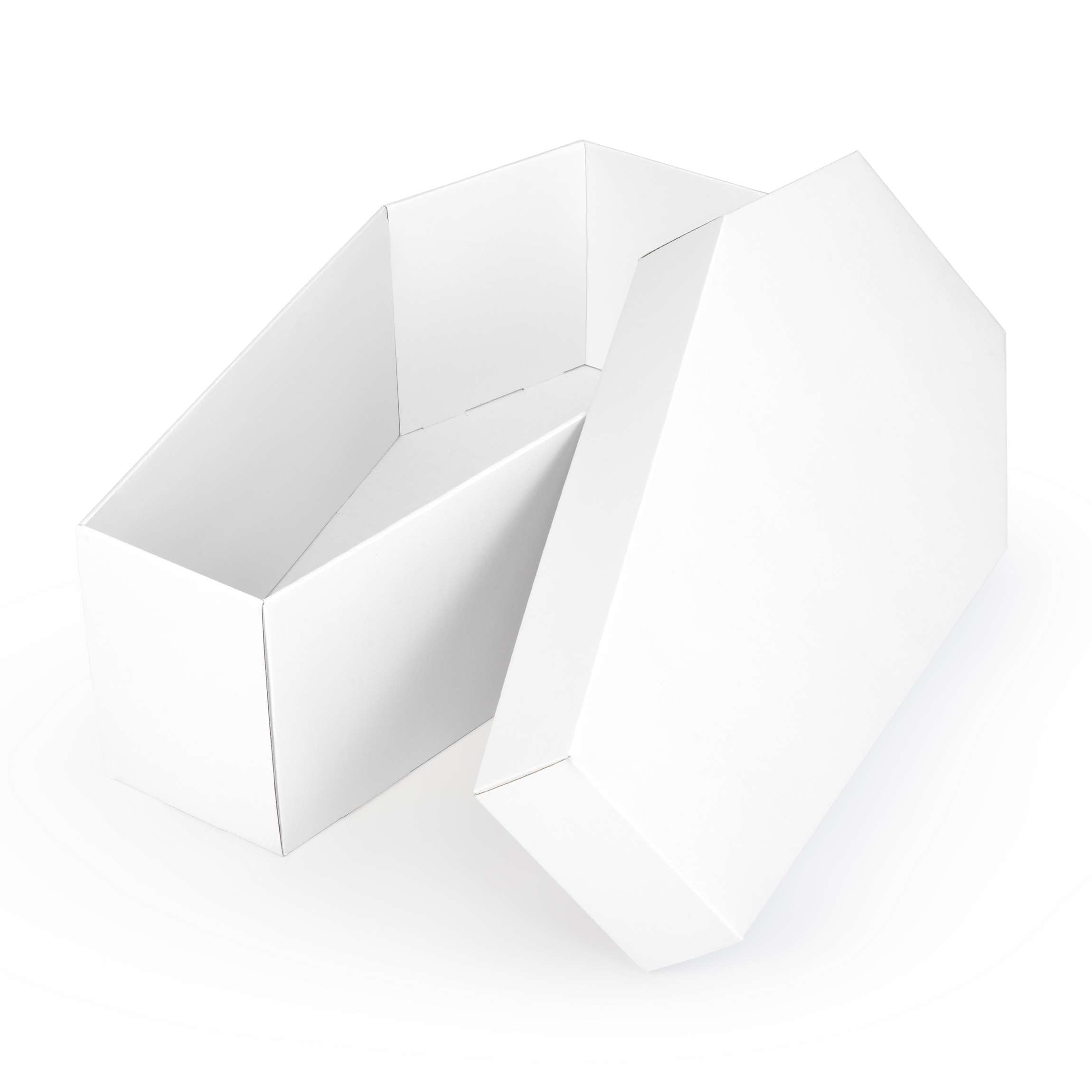 FOLDZILLA Cardboard Animal Coffin for Dogs, Cats and Small Animals, 36 x 19 x 11 cm, Cardboard Coffin to Say Goodbye - White for Painting / Sticking