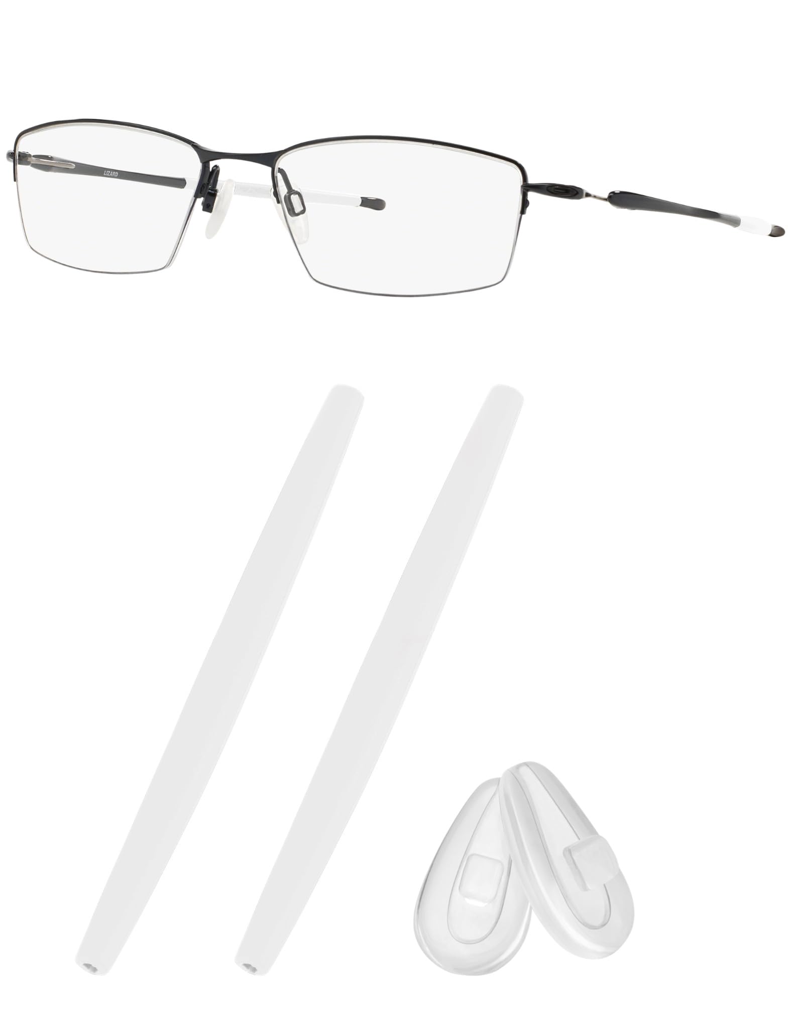 Replacement Earsocks &amp; Nosepieces Rubber Kits for Oakley Lizard OX5113 / OX5120 Eyeglasses