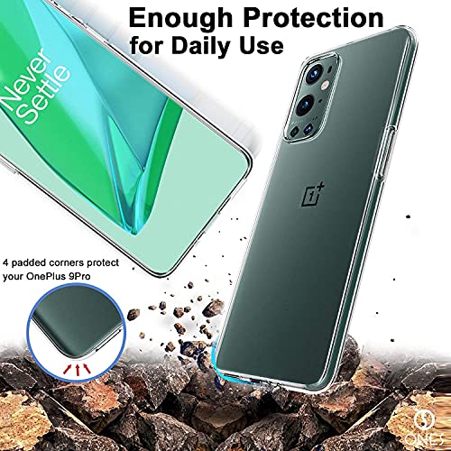 Image of NISHTECH for OnePlus 9 Pro Premium Transparent Hybrid Soft Slim Dust Proof Back Case Cover with Camera Protection
