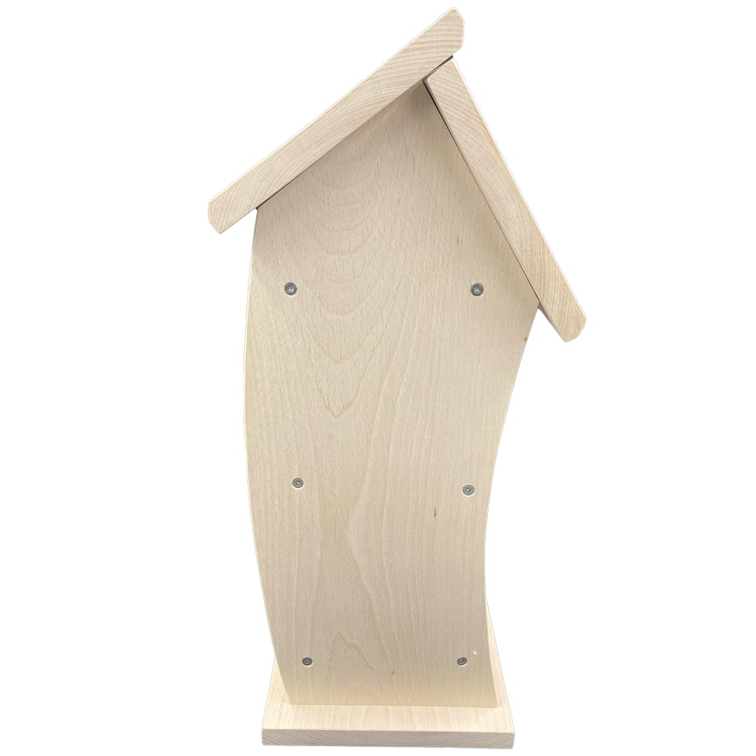 Personalisiertes Vogelhaus zur Hochzeit | Vogelhaus mit Namen als Gravur (Wäscheleine, Standard)