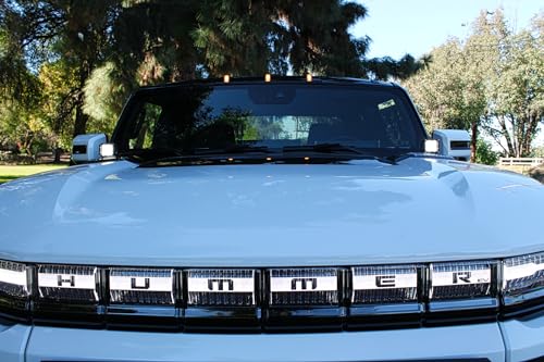 Kit de montaje Hood Mount con luz LED Ámbar para Hummer EV miniatura 1