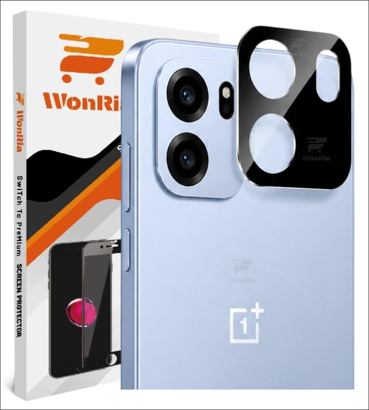Image of WonRia Pack 1- Back Camera Lens Protector for OnePlus Nord CE 6 5G Camera Glass Protector Guard [3D Premium] - Black