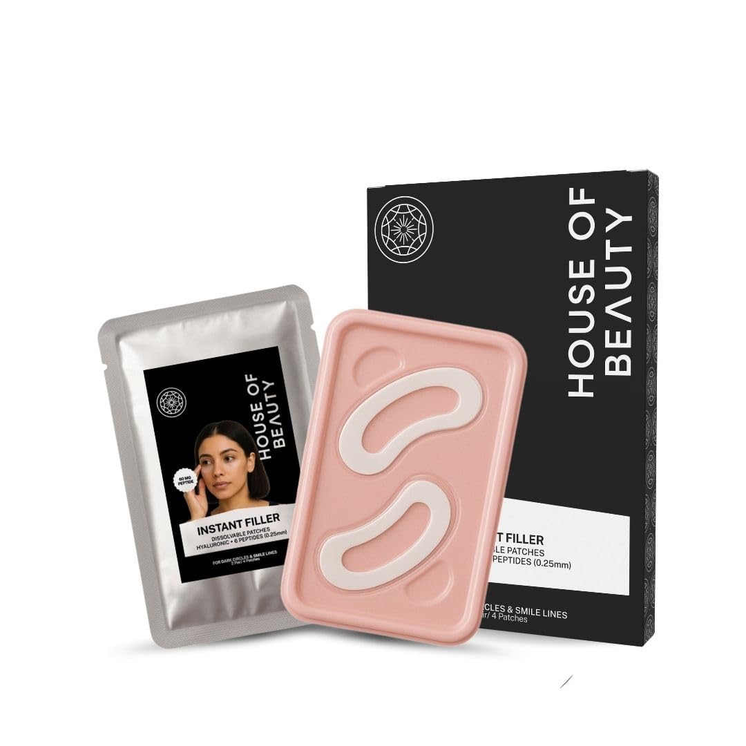 HOUSE OF BEAUTY Instant Filler - Dissolvable Patches 0.25mm for Skin, Face Glow, Dark Circles, Fine Lines, Under Eye (2 Pairs)-image-41