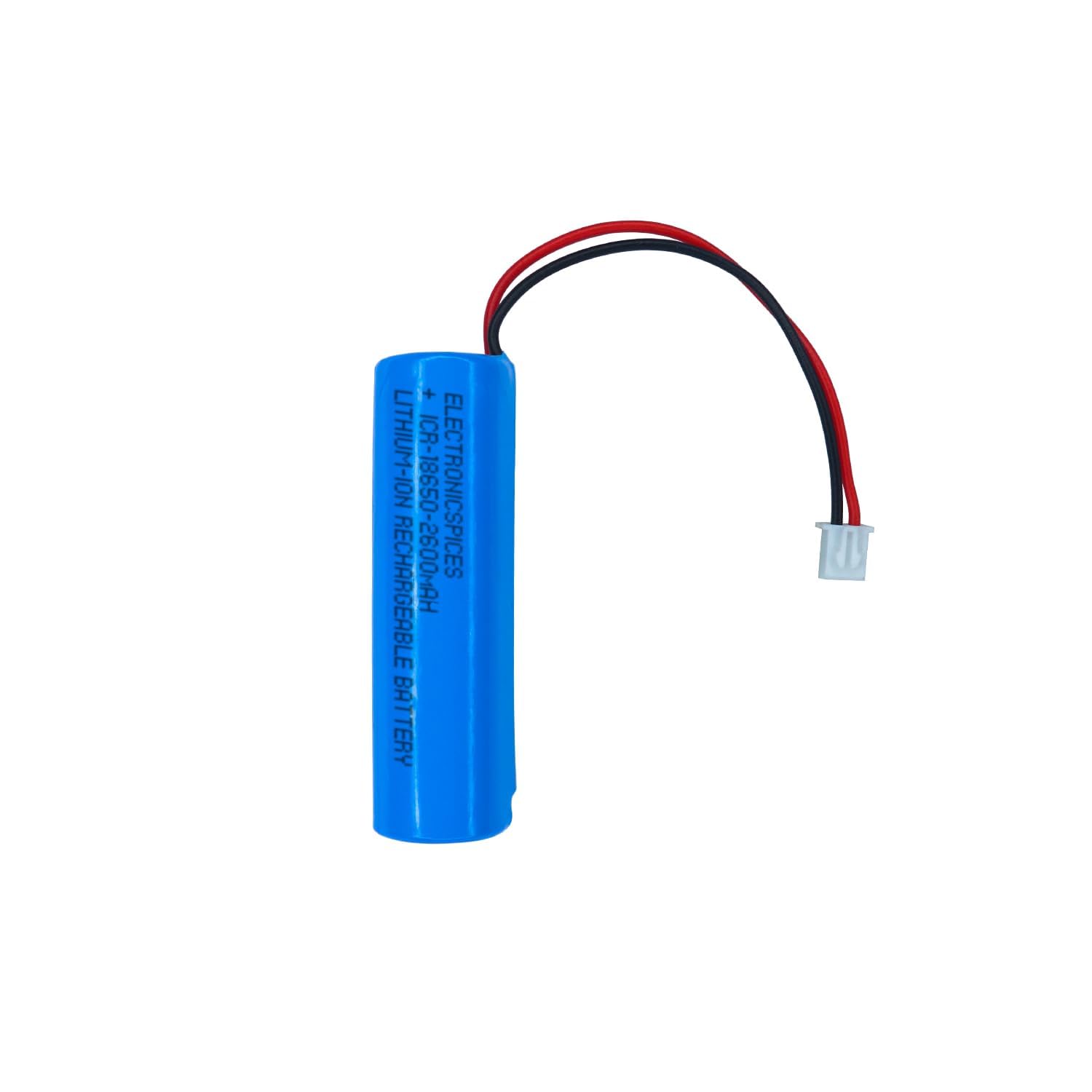 Electronic Spices 2600mAh 3.7V Li-ion Rechargeable Battery with JST Connector & Wires (Without BMS)-image-39