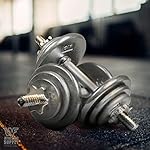 CAPHAUS Grey Standard Solid Cast Iron Weight Plates 1-inch Center Hole for Standard Barbell & Dumbbell Handles Size available in 1.25/2.5/5/7.5/10/12.5/25 & 50 LB Multiple Options - Image 5