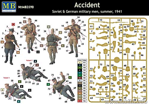 Master Box Models "Accident", 5 Figuras Militares 1/35 miniatura 2