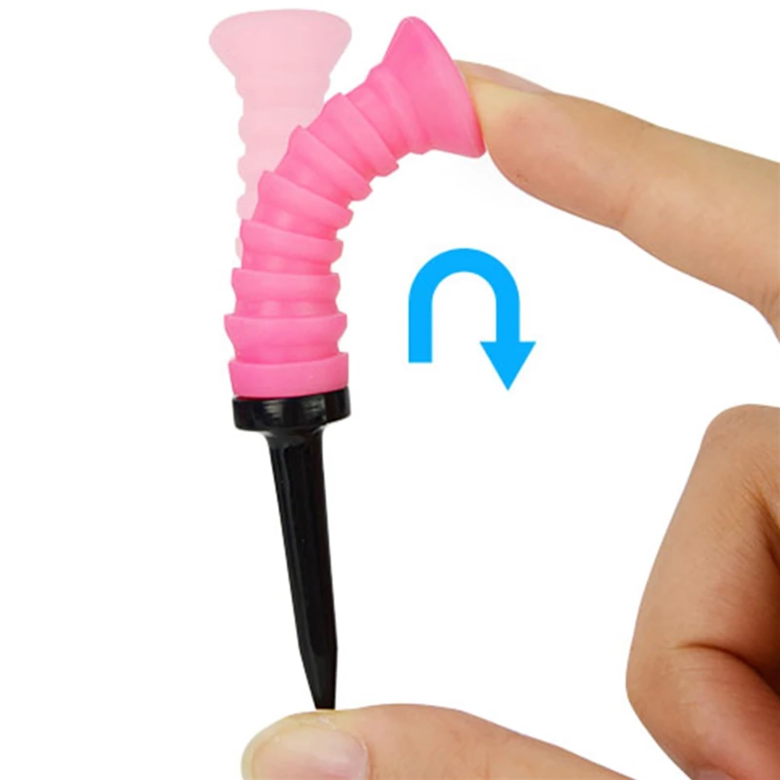 Golf Tee 5 stücke Golf Elastische Tees 8,3 cm Golf Praxis Tees Silikon Golf Ball Halter Golf Ball Abschlag Golf Training Zubehör FüR Einen Idealen Abschlag