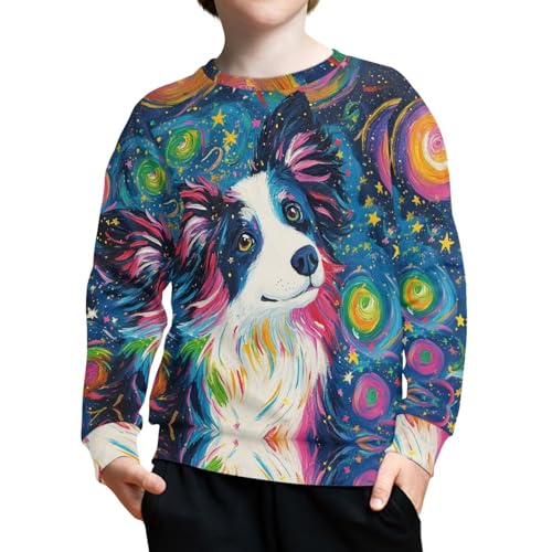 Hawapod Sweatshirt For Teen Boys Girls Animal Pattern Long Sleeve Lightweight Cozy Polyester Crewneck Sweatshirt3