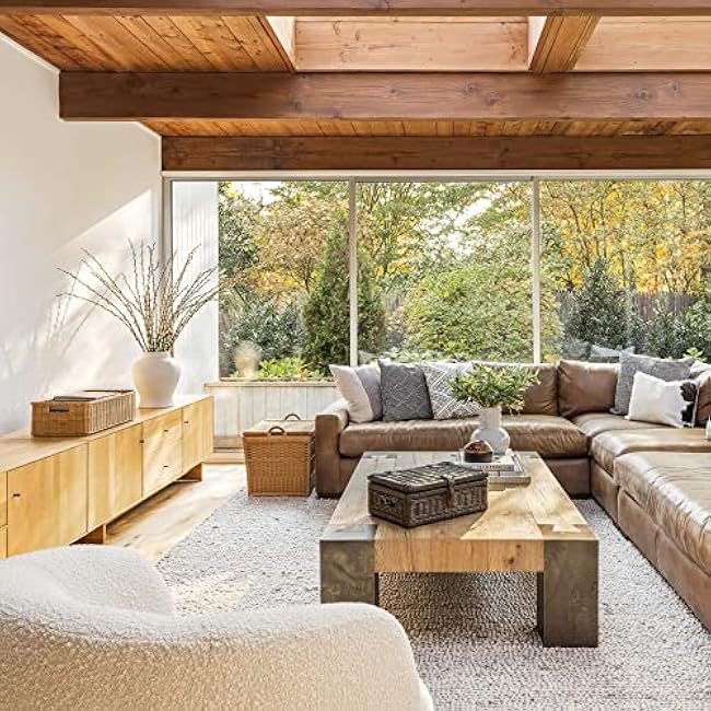 The Basket Lady Covered Wicker Storage Basket, Small, 17 in L x 11 in W x 6 in H, Antique Walnut Brown