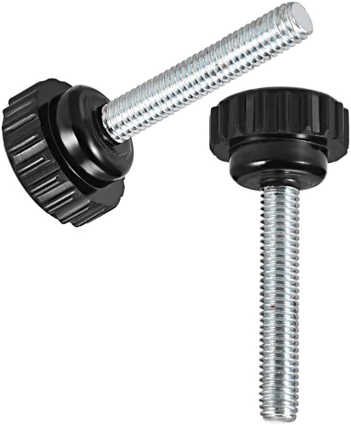 MACHSWON Knurled Clamping Knobs Grip for Saw Drill Press Lathe and Routing Jigs Packaging Machinery Printing Equipment Round Head Clamping Handle Bolt M6 x 40mm 5pcs - Image 3