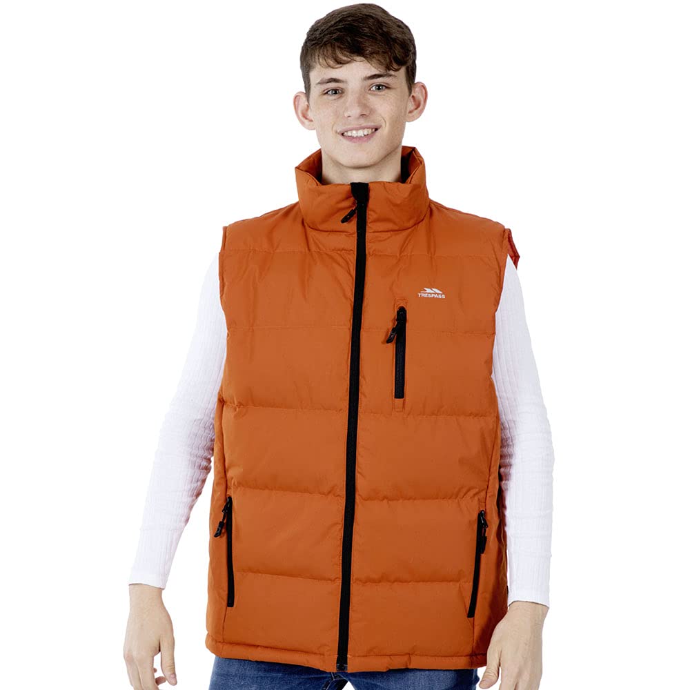 Trespass Men's Padded Gilet Clasp Orange Small