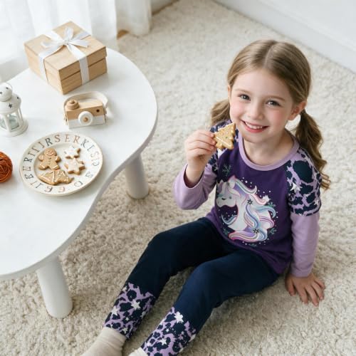 Image of VIKITA Girls Long Sleeve T-Shirt, Cotton Graphic Top