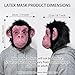 x-merry toy Rubber Gorilla Masks Funny Animal Black Hair Monkey Face Ape Mask Latex Full Face Headgear Halloween Cosplay Props