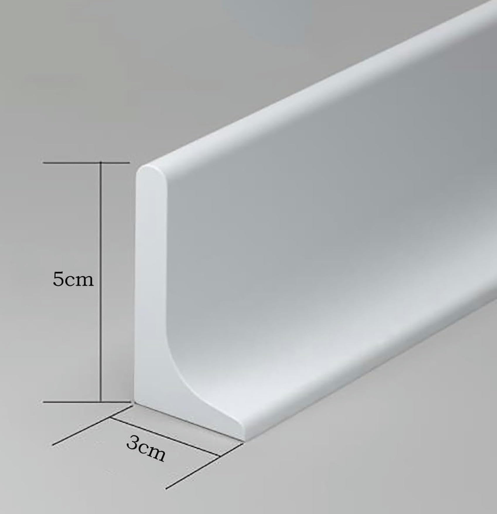Water Dam - Tira de sellado de silicona para alféizar de ducha plegable para separación seca y húmeda para bloquear el agua
