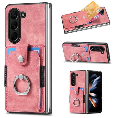 Galaxy Z Fold4 5G �P�[�X �����O�t�� fold4�P�[�X �M�����N�V�[ Z Fold 4 �X�}�z�P�[�X �J�[�h���� �X�^���h�@�\ Galaxy Z Fold4�P�[�X �ԍڃ|���_�[�Ή� �ϏՌ� �����h�~ (Galaxy Z Fold4, �s��