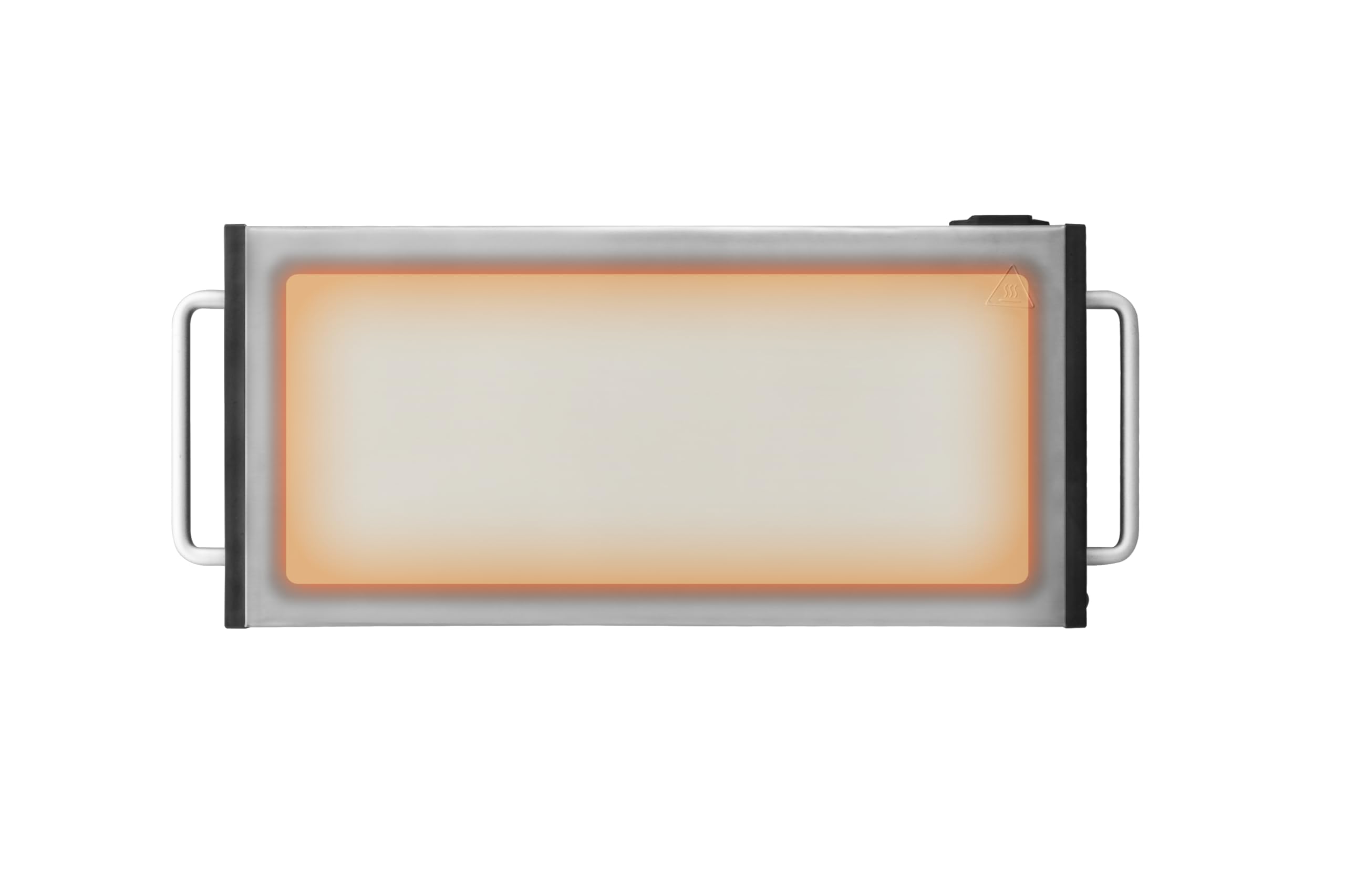 Unold Elena Wärmespeicherplatte 1100 Watt Keramik Edelstahl 40x20 cm mobil aufladbar Überhitzungsschutz