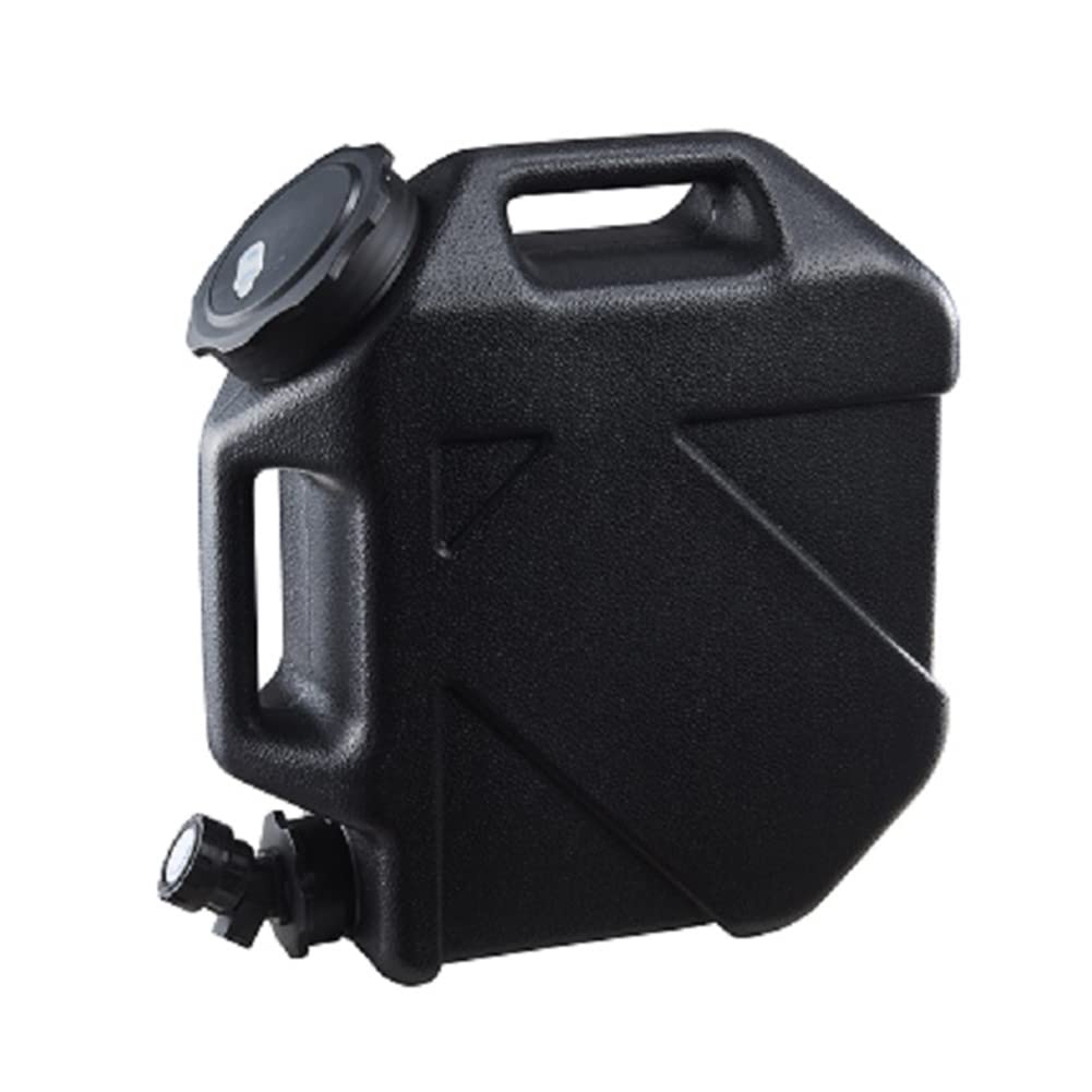 Fiorky Black Water Container With Tap, 10L Water Bu-Cket With Detachable Faucet Portable Camping Bu-Cket Water Storage No Leakage For Camping Fishing Picnic Hiking Climbing Picnic Bbq Outdoor