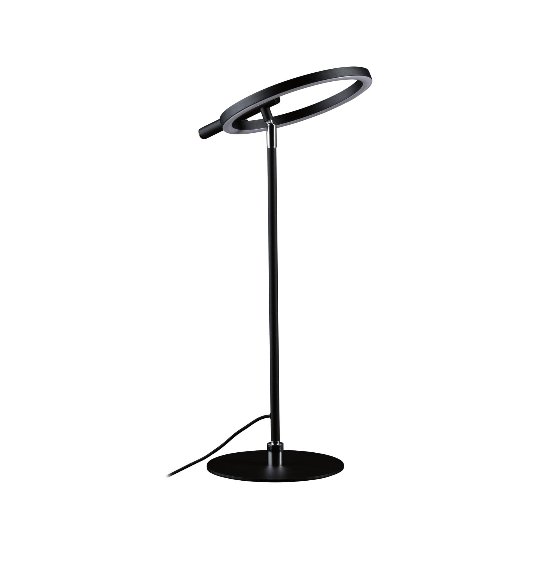 Paulmann 71280 LED Schreibtischleuchte Odila Tunable White 650lm 10,4W Schwarz matt, Chrom