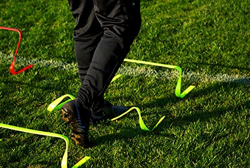 Netsportique Lot de 5 Haies Souples de 15 cm de Hauteur - Matériel d'entraînement de la...
