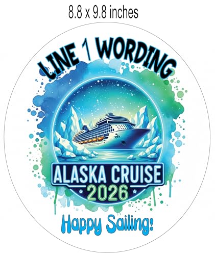 Imán Decorativo Ovalado para Puerta de Crucero Alaska miniatura 5