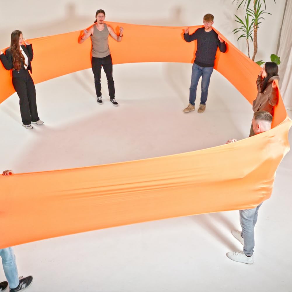Teamloop - Versatile Gioco di Team Building Strumento di Team Building Adatto a Bambini e Adulti per promuovere la Mindfulness Telo di Squadra in Tessuto Lycra di Alta qualità